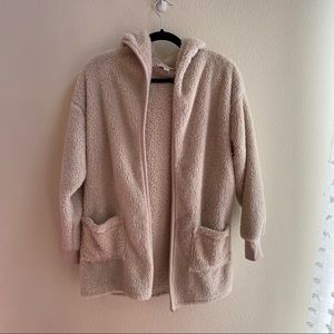 Koolaburra by UGG Cozy Shaggy Plush Cardigan with Rib Detail